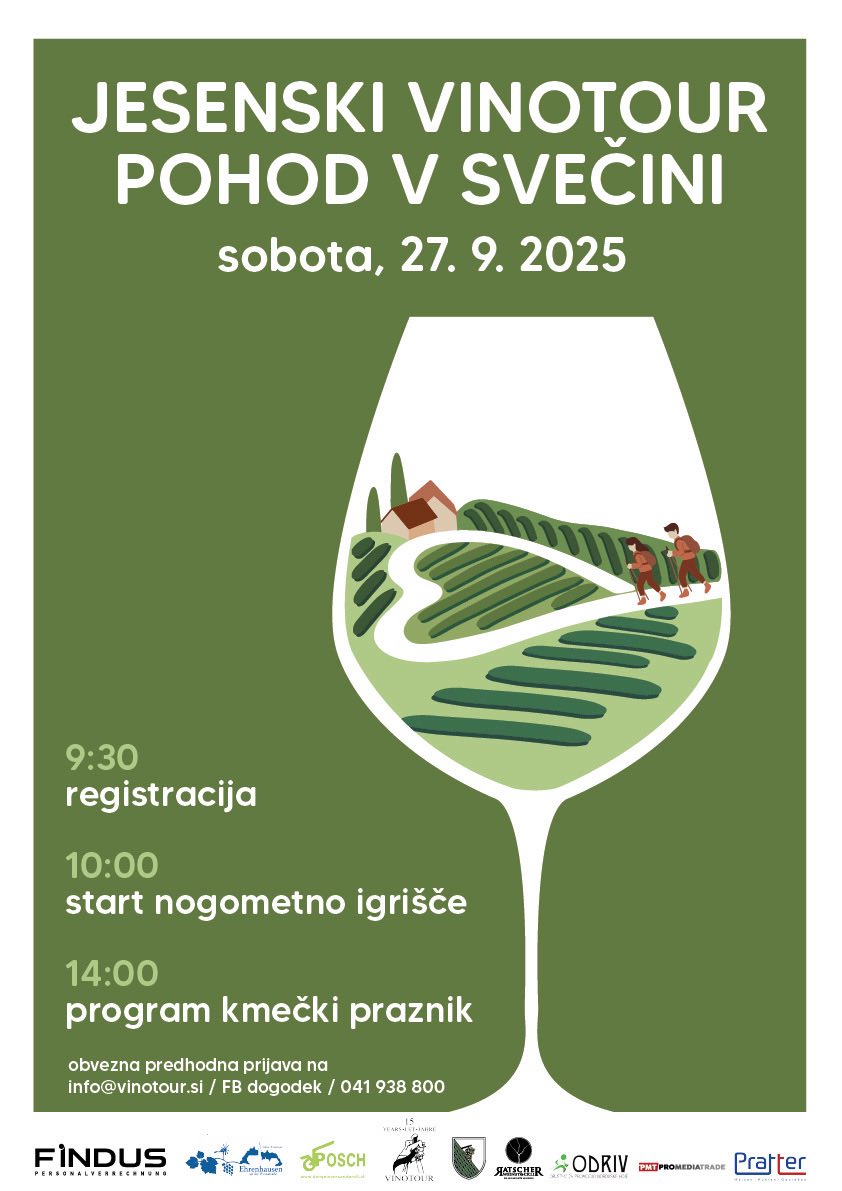 Jesenski vinotour pohod v Svečini